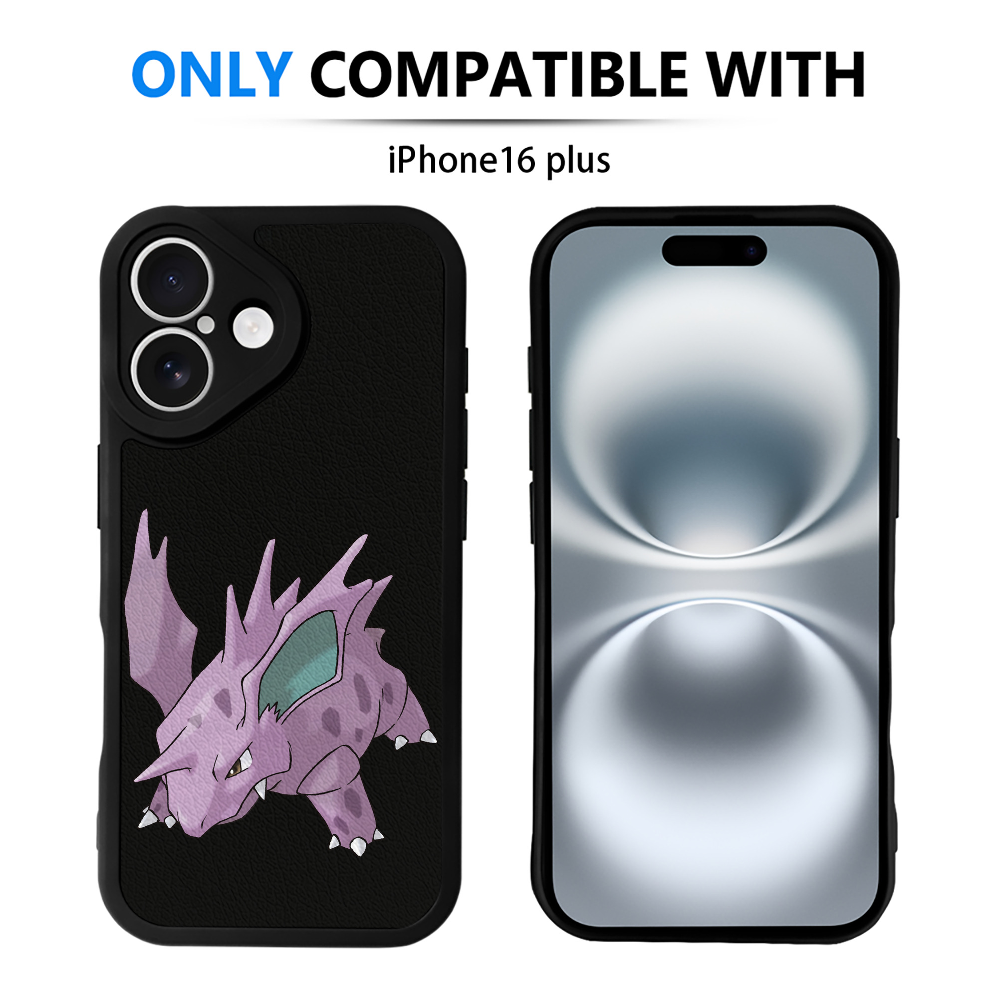 （画像用） ポケットモンスター Pokémon 【iPhone 16シリーズ対応】シリコンスマホケース（レザー調） 材質：シリコン